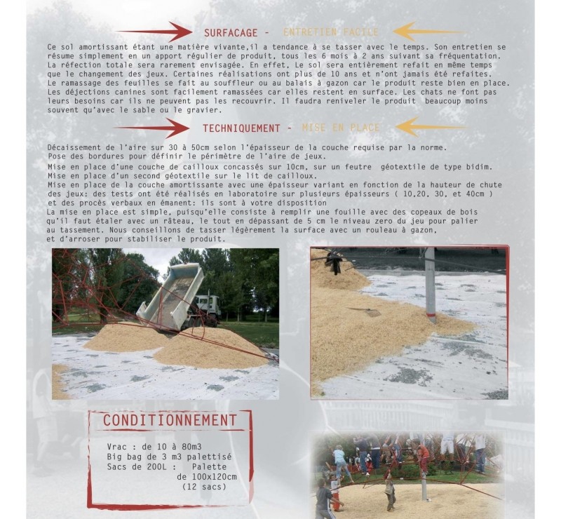 Sols amortissants pour aires de jeux