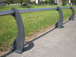 Barrière époxy avec barre inox