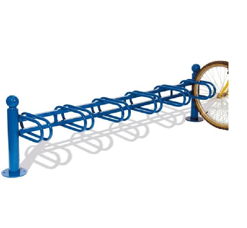 Support cycle acier boule