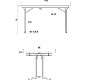 Table pliante 120 x 80 cm