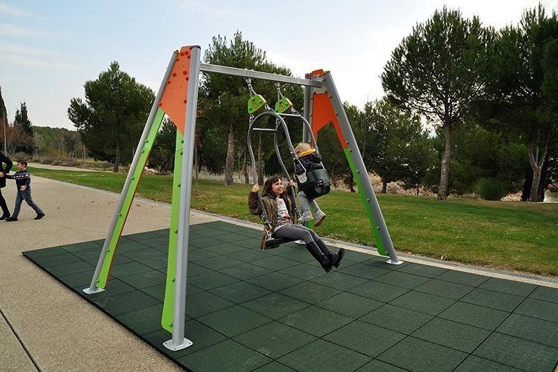 Portique balançoire tandem adulte + enfants