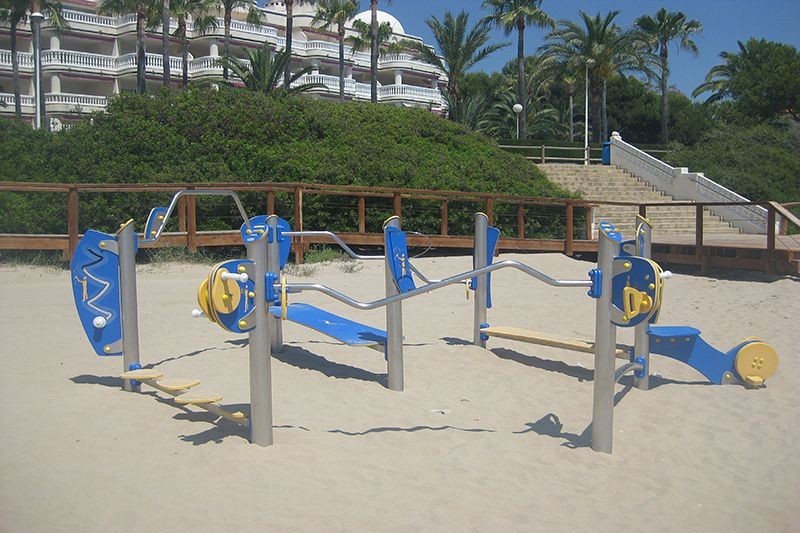 Parcours de remise en forme pour plage ou gazon