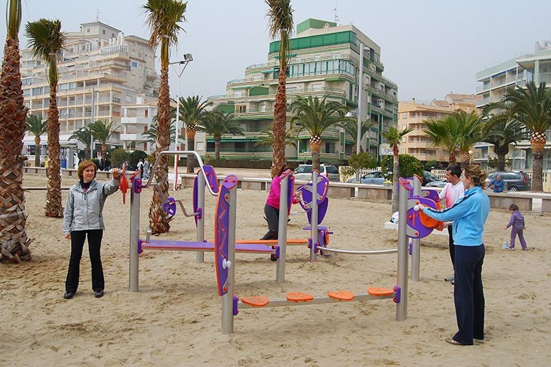 Parcours de remise en forme pour plage ou gazon