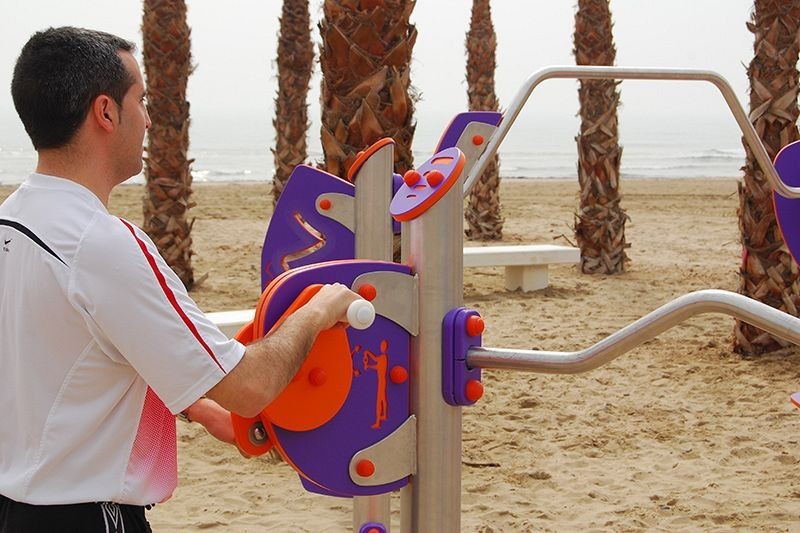 Parcours de remise en forme pour plage ou gazon