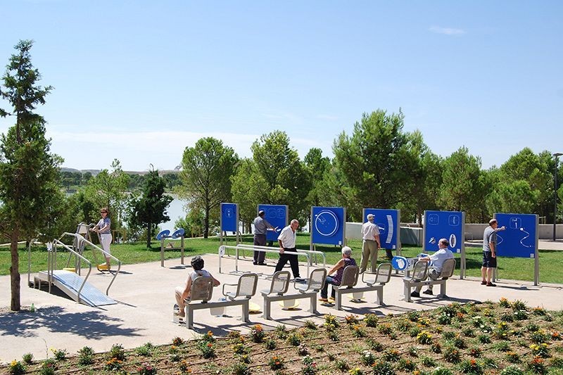 Parcours de remise en forme pour plage ou gazon