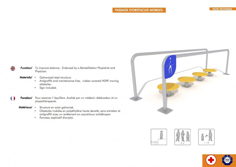 Parcours de remise en forme pour plage ou gazon