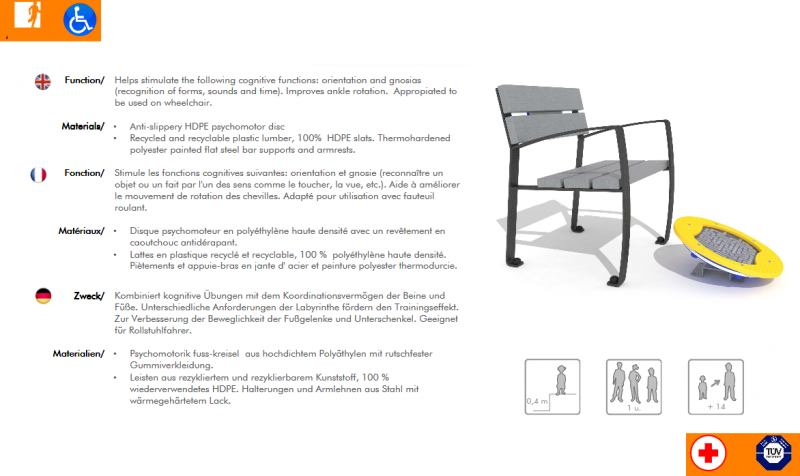 Parcours de remise en forme pour plage ou gazon