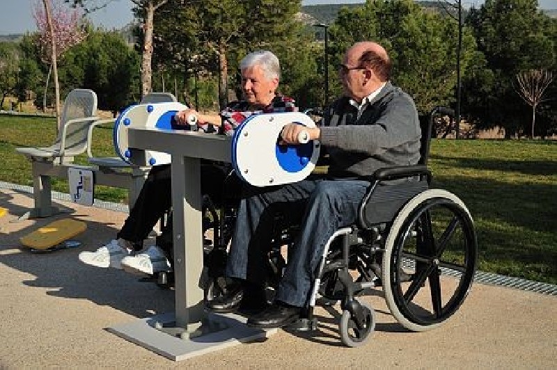 DOUBLE BICYCLETTE À BRAS. ACCESSIBLE PMR