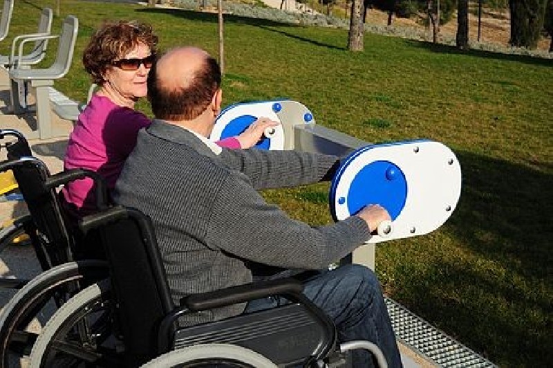 DOUBLE BICYCLETTE À BRAS. ACCESSIBLE PMR
