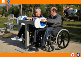DOUBLE BICYCLETTE À BRAS. ACCESSIBLE PMR