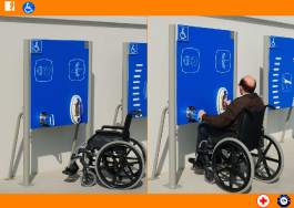 PANNEAU AVEC ROUE D' ÉPAULE