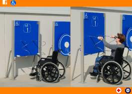 PANNEAU AVEC DOUBLE HÉLICE. ACCESSIBLE PMR