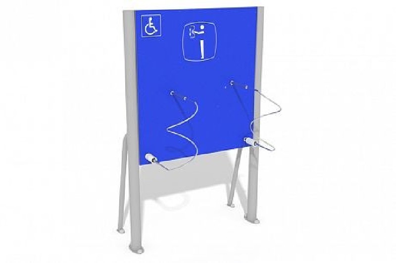 PANNEAU AVEC DOUBLE HÉLICE. ACCESSIBLE PMR
