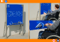 PANNEAU AVEC ROULEAU ROTATIF. ACCESIBLE PMR