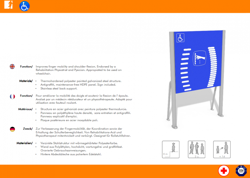 PANNEAU AVEC LABYRINTHES. ACCESSIBLE PMR