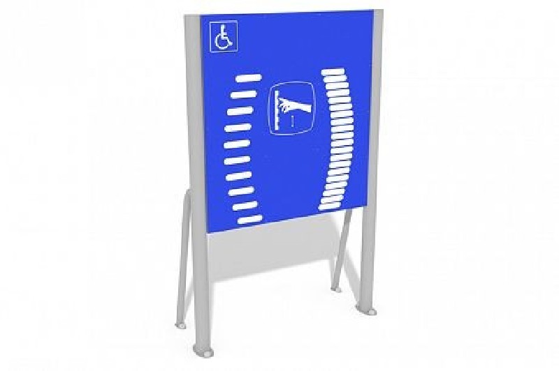 PANNEAU AVEC LABYRINTHES. ACCESSIBLE PMR