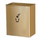 Corbeille pivotante rectangulaire 27L