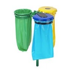 Poteau support 3 corbeilles Ecollecto ou basic