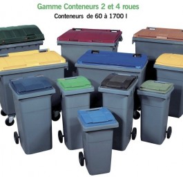 Conteneurs roulants de 770 L