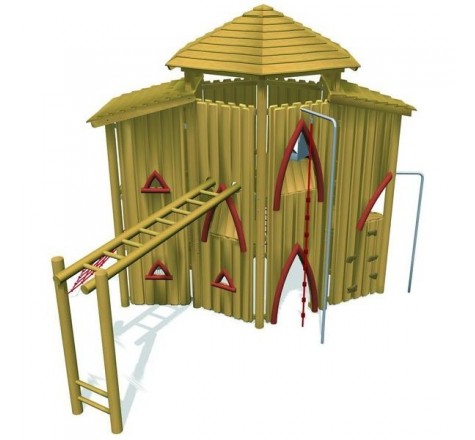 Château en bois de robinier