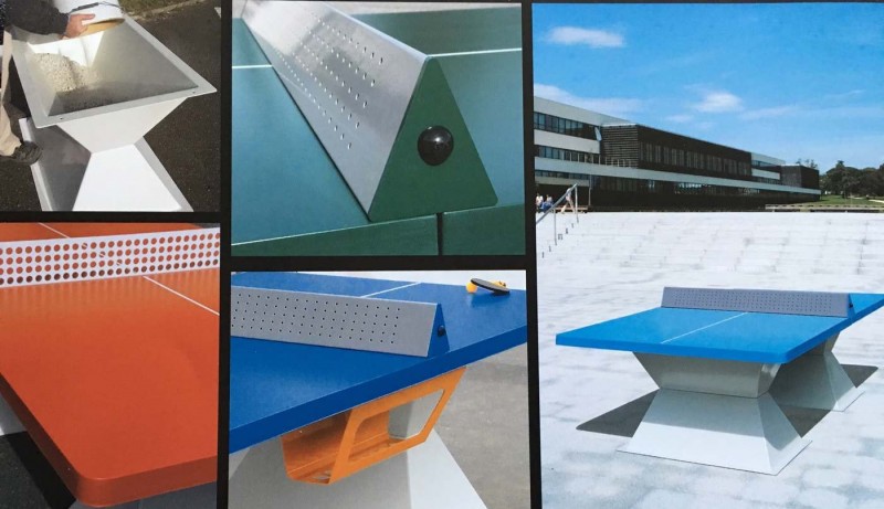 Box de rangement pour table ping pong en matériaux composites