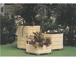 Jardinière hexagonale