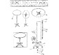 Table mange debout aluminium