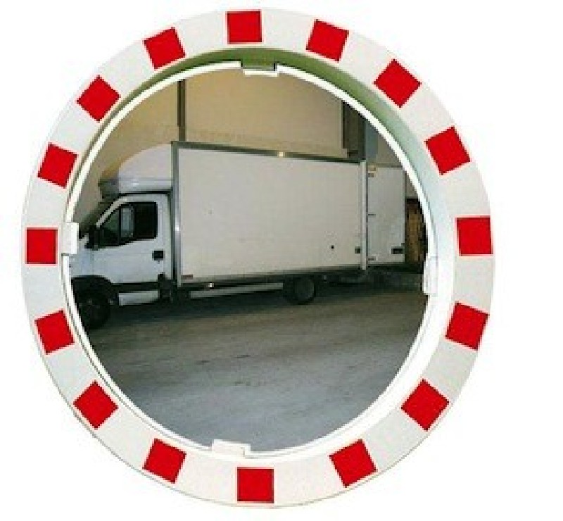 Miroir extérieur blanc rouge