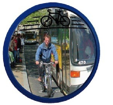 Miroir pour piste cyclable