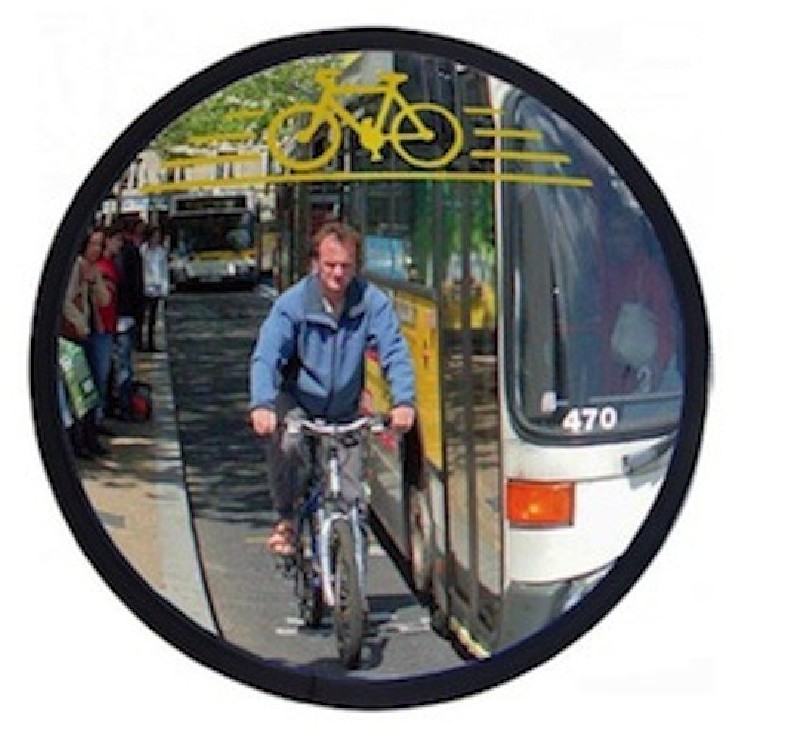Miroir pour piste cyclable