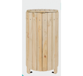 Corbeille bois pour collectivité