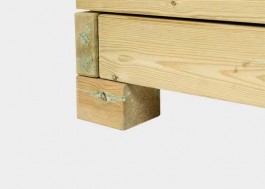 Lot de 4 jardinières en...