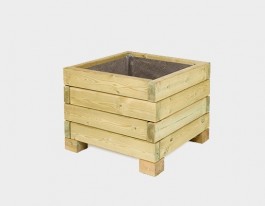 Lot de 4 jardinières en...