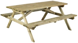 Table de pique-nique bois autoclave professionnelle