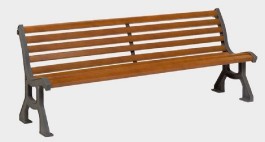 Banc public haut de gamme
