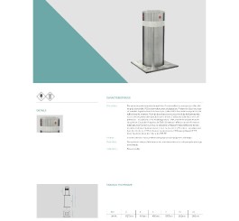 Borne automatique en inox...