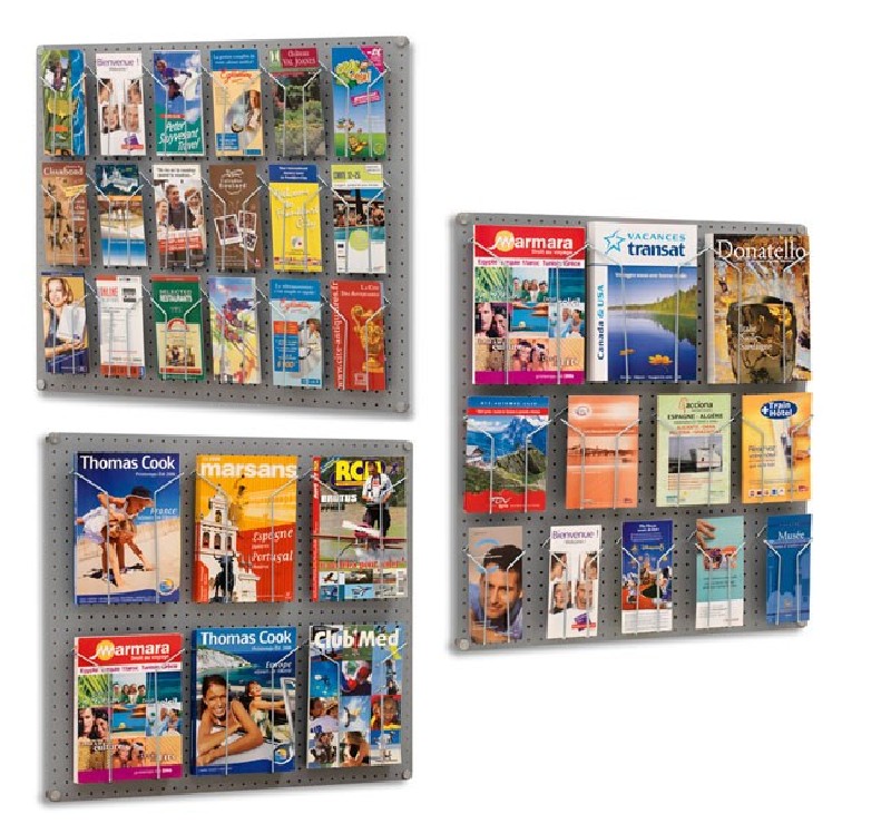 Présentoir mural de catalogues