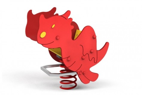 Petit dragon jeu sur ressort