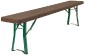 Banc pliant pour extérieur / intérieur : 220 x 30 x h 48 cm