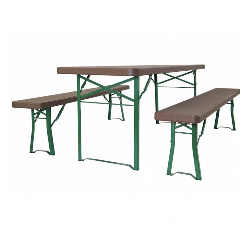 Banc pliant pour extérieur / intérieur : 220 x 30 x h 48 cm