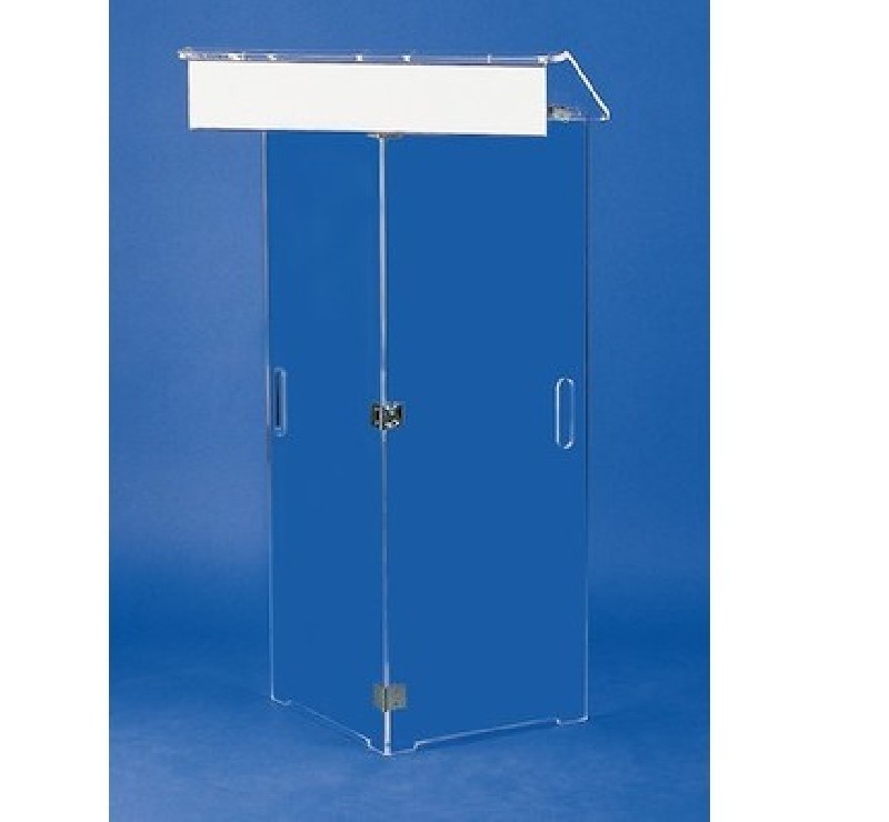Pupitre pliable en plexiglas transparent Pupitre pliable en plexiglas transparent