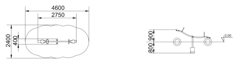 Balançoire 2 places robuste