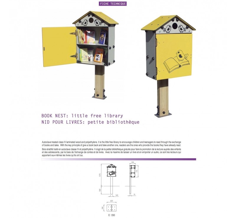 Bibliothéque extérieure pour enfants