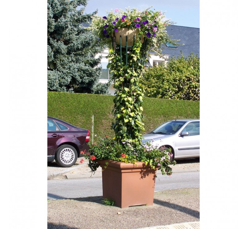 Jardinière carrée en polyèthylène