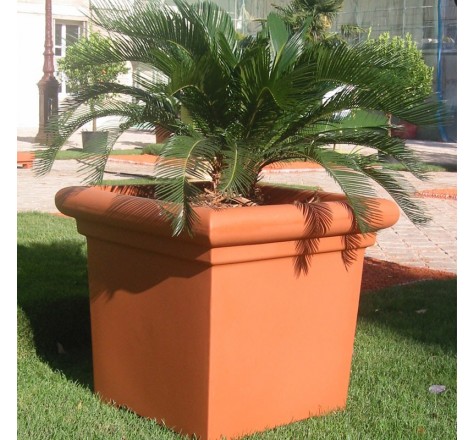 Jardinière carrée en polyèthylène
