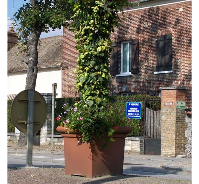 Jardinière carrée en polyèthylène