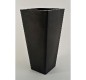 Lot de 10 jardinières carrées en polyéthylène : L 600 x 600 x h 1190 mm