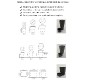 Lot de 10 jardinières carrées en polyéthylène : L 600 x 600 x h 1190 mm