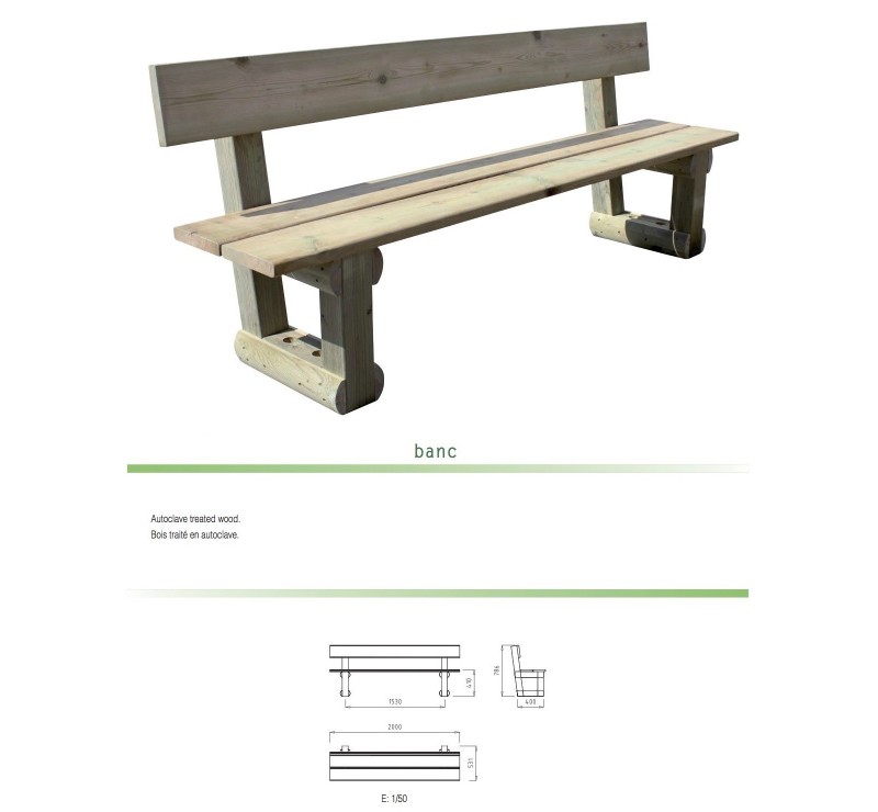 Banc forestier