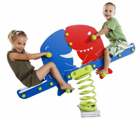 Requins jeux sur ressort 2 places